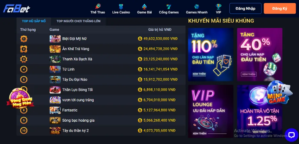 Khuyến mãi HL8 Win